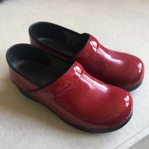 Sanita Red Clogs